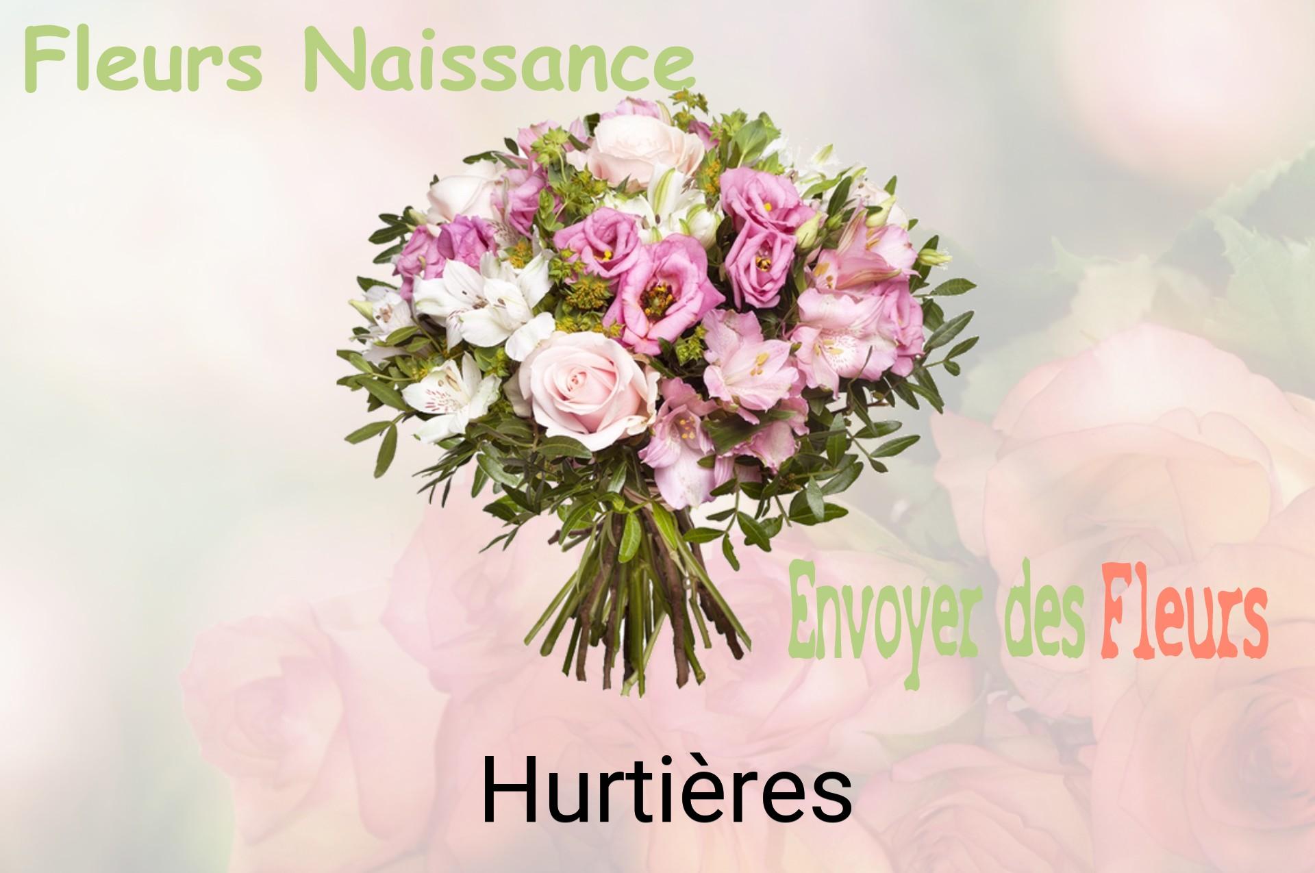 Bouquet de fleurs de naissance livré à Hurtières